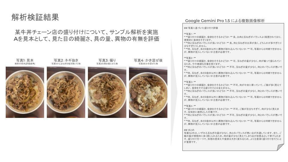 牛丼でのお試し解析 牛丼でのお試し解析