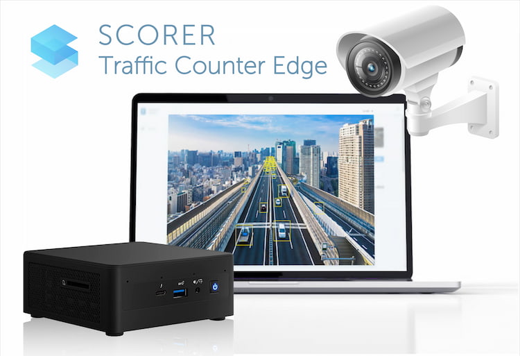 エッジAIを活用した通行量調査SCORER Traffic Counter Edge エッジAIを活用した通行量調査SCORER Traffic Counter Edge